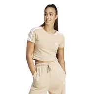 Koszulki sportowe damskie - Koszulka damska ADIDAS Gym & Pilates crop slim - miniaturka - grafika 1