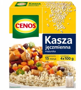 Cenos Kasza jęczmienna mazurska 4 x 100 g - Kasza - miniaturka - grafika 1