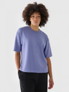 Damski t-shirt basic 4F 4FRAW24TTSHF2303 - niebieski - Koszulki sportowe damskie - miniaturka - grafika 1