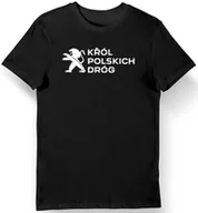 Koszulki męskie - Koszulka męska król polskich dróg Peugeot czarna M - miniaturka - grafika 1