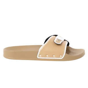 Klapki damskie Scholl Pescura Moon lekkie wygodne beżowe-38 - Klapki i japonki damskie - miniaturka - grafika 1