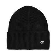 Czapki damskie - Calvin Klein Wełniana czapka z dodatkiem kaszmiru - miniaturka - grafika 1