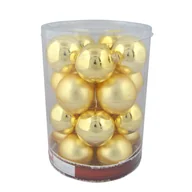 Bombki - Bombka szklana 6 cm 20 sztuk złoty - miniaturka - grafika 1