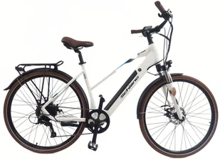 Elektryczny Rower Trekkingowy 28 Alu Tarcze Bagażnik Dzwonek Wspomaganie - Rowery elektryczne - miniaturka - grafika 1