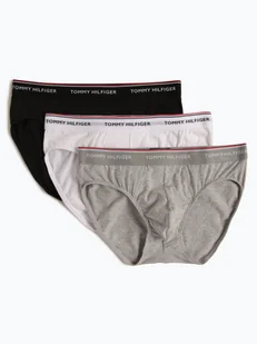 Tommy Hilfiger Slipy pakowane po 3 szt. Mężczyźni Dżersej niebieski|czarny|biały jednolity, S - Majtki męskie - miniaturka - grafika 1