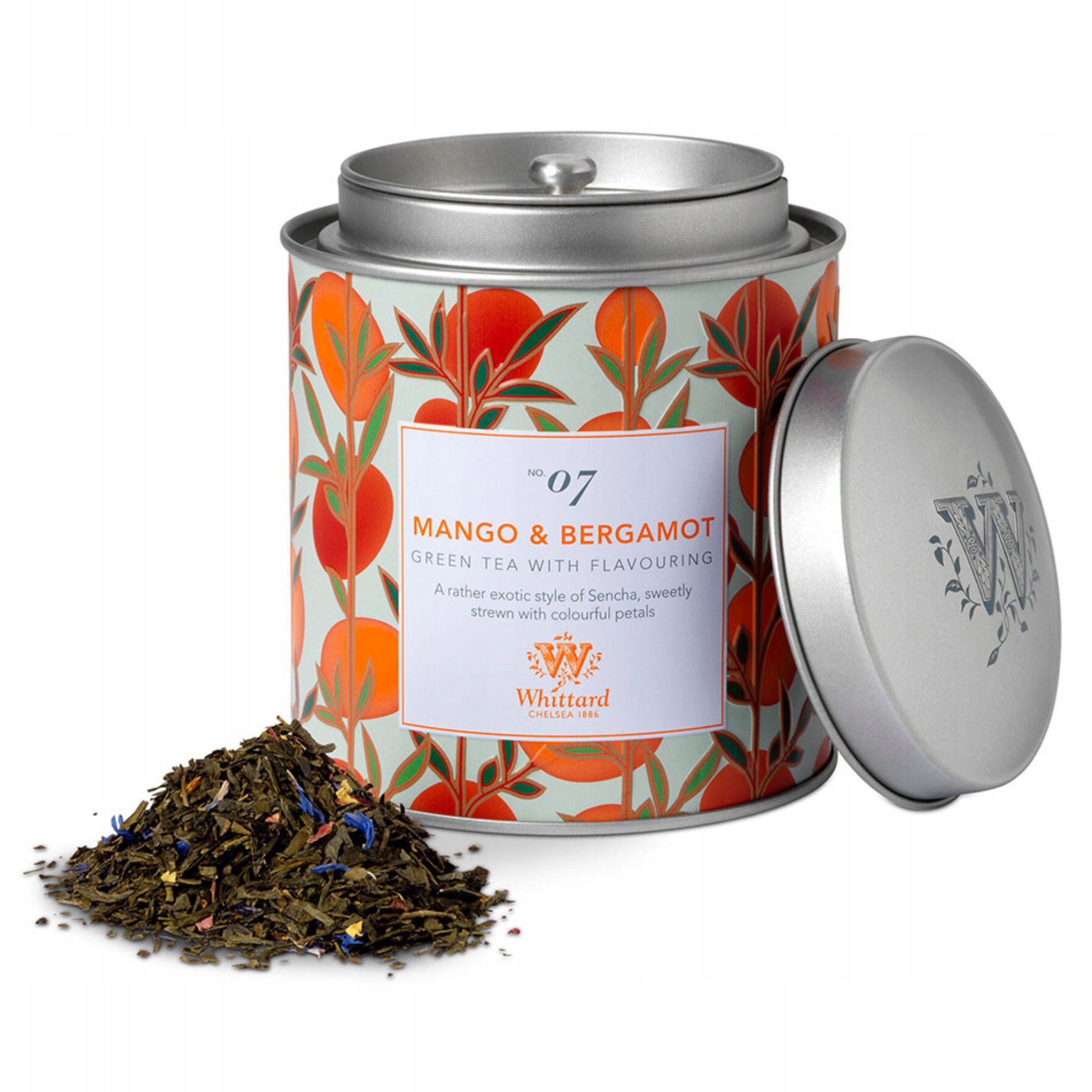Herbata zielona Whittard of Chelsea Mango & Bergamotka, 100 g