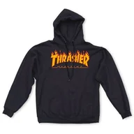 Bluzy męskie - Bluza z kapturem Thrasher Flame Logo Hood - 113102/BK-L - miniaturka - grafika 1