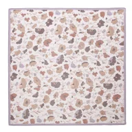 Apaszki i szaliki męskie - Damska apaszka jedwabna wzorzysta różowo - beżowa - miniaturka - grafika 1