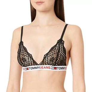 Tommy Hilfiger Damskie trójkątne biustonosze bez podszewki, czarne, XL, Czarny, XL - Biustonosze - miniaturka - grafika 1