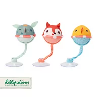 Zabawki do kąpieli - LILLIPUTIENS Zestaw 3 piłeczek do kąpieli z przyssawkami Smok Joe 3 m+ - miniaturka - grafika 1