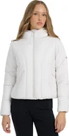 Kurtki i kamizelki sportowe damskie - Kurtka damska puchowa 4F F0706 szara 4FRAW25TDJAF0706 27S M - miniaturka - grafika 1