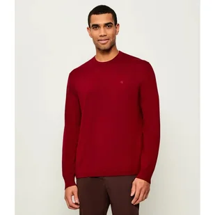 Calvin Klein Wełniany sweter Regular Fit - Swetry męskie - miniaturka - grafika 1