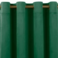 Zasłony - Zasłona VILA kolor butelkowa zieleń styl klasyczny złote przelotki metalowe złote velvet 135x245 homede - CURT/HOM/VILA/VELVET/E - miniaturka - grafika 1