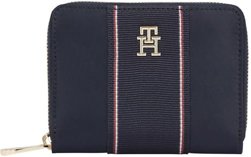 TOMMY HILFIGER Damski portfel POPPY MED ZA AW0AW17268 Zip Around Wallet, NIEBIESKI (Space Blue Corp), OS, Niebieski (Space Blue Corp), OS
