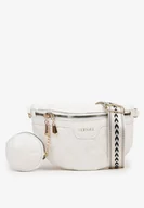 Nerki - Biała Tłoczona Nerka z Napisem i Portmonetką Alisavi - miniaturka - grafika 1