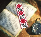 Pasmanteria - Haft krzyżykowy - Zestaw do haftu - Zakładka - Haft ukraiński II - miniaturka - grafika 1