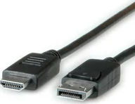 Kable komputerowe i do monitorów - Kabel Roline DisplayPort - HDMI 3m czarny - miniaturka - grafika 1