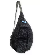 Plecaki szkolne i tornistry - Plecak Na Jedno Ramię Kavu Mini Rope Sling - Black Topo - miniaturka - grafika 1