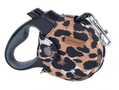 Smycze dla psów - Ami Play Smycz z obudową Safari M 5m/15kg Panterka - miniaturka - grafika 1