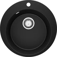 Zlewozmywaki - BRANDE JOY ROND 500-45 BLACK (czarny mat) - miniaturka - grafika 1