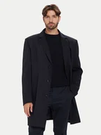 Płaszcze męskie - Bugatti Płaszcz wełniany 821628-84221 M Granatowy Regular Fit - miniaturka - grafika 1