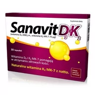 Witaminy i minerały - Suplement diety, Sanavit, D3+K2, 30kaps. - miniaturka - grafika 1