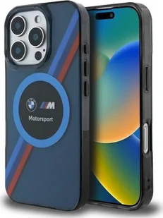 BMW BMW BMHMP16L23HTPUV iPhone 16 Pro 6.3" granatowy/navy hardcase Motosport IML Circle MagSafe - Etui i futerały do telefonów - miniaturka - grafika 1