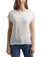 Koszulki i topy damskie - edc by ESPRIT T-shirt damski, Off White (110), XL - miniaturka - grafika 1