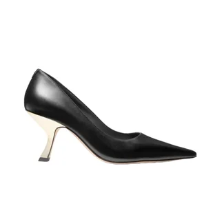 scarpe con tacco donna michael kors - luna mid pump - nero - Czółenka - miniaturka - grafika 1
