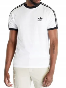 KOSZULKA męska ADIDAS 3-STRIPES IA4846 biała XS - Koszulki męskie - miniaturka - grafika 1