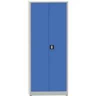 Pozostałe wyposażenie warsztatu - Warsztatowa szafa półkowa na narzędzia KOVONA JUMBO, 4 półki, spawana, 800 x 600 x 1950 mm, szara / niebieska - miniaturka - grafika 1