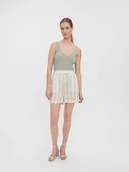 Spodenki damskie - Vero Moda Szorty "Jena" w kolorze beżowym - miniaturka - grafika 1