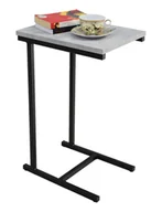 Stoły i stoliki do biura - Elior Stolik boczny z metalowym stelażem czarny + beton B1-F80 - miniaturka - grafika 1