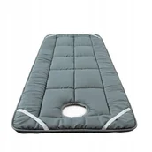 Stoły i łóżka do masażu - Mata na ŁÓŻKO STÓŁ do MASAŻU PODUSZKA MATERAC Mata 60x190cm z OTWOREM Szara - miniaturka - grafika 1