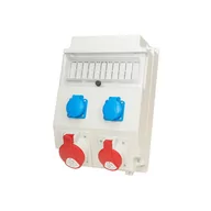 Rozdzielnie elektryczne - Orno Rozdzielnica 1x32A 5p,1x16A 5p,2x250V,okienko ROS 11/X-21.2 A - miniaturka - grafika 1