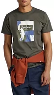 Koszulki męskie - Pepe Jeans Koszulka męska Oldwive, Zielony (oliwkowy), XXL - miniaturka - grafika 1