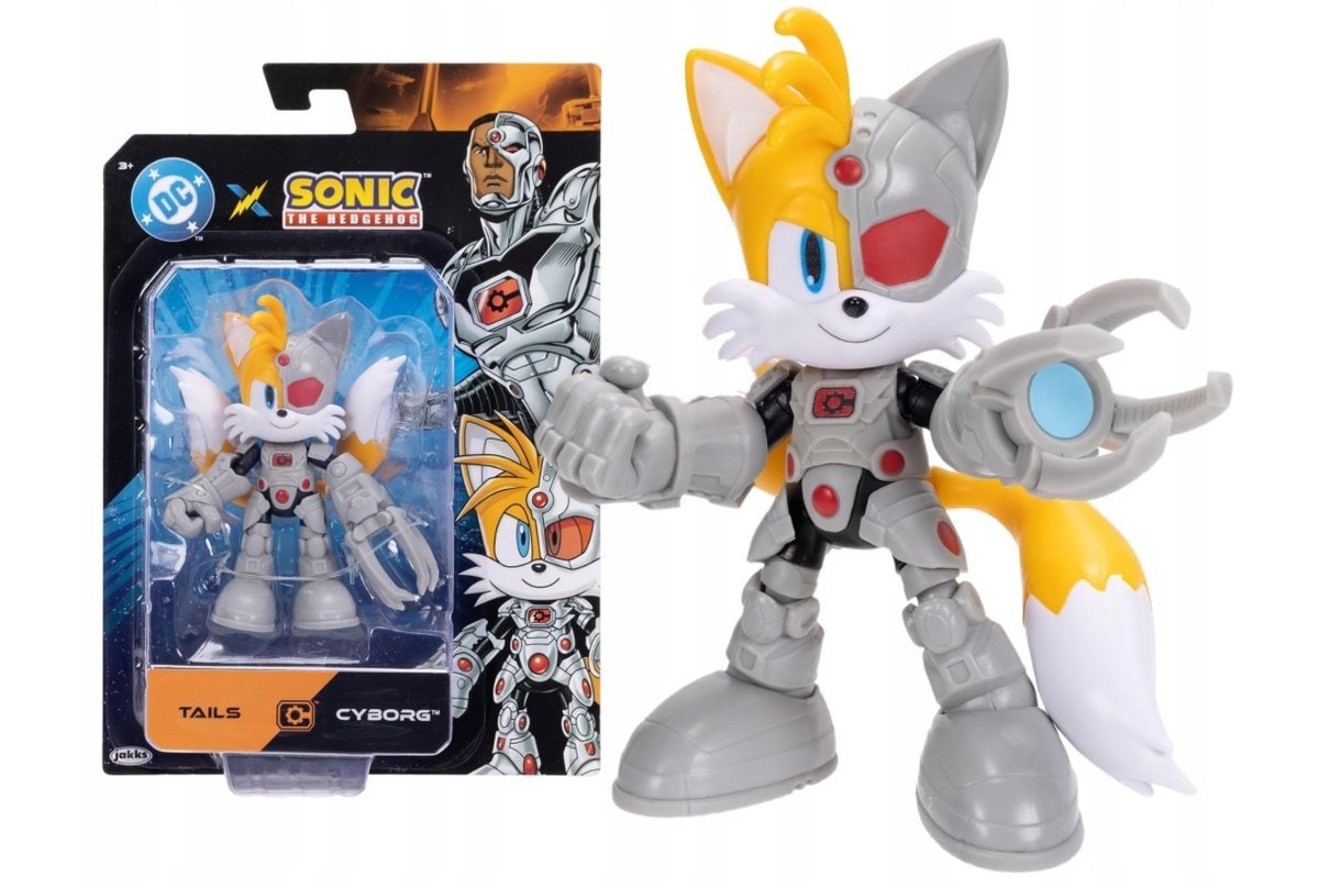Sonic Hedgehog Film Oryginalna Ruchoma Figurka Akcji TAILS MILES X CYBORG