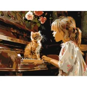 Malowanie po numerach - Ideyka Malowanie po numerach - Śpiewający duet 30x40cm - miniaturka - grafika 1