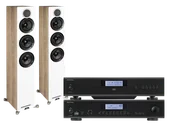 Zestawy stereo - Rotel A12 MKII (czarny) + CD14 MKII (czarny) + Debut Reference F5 (biały) - miniaturka - grafika 1