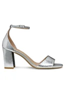 Sandały damskie - Geox Sandały D New Eraklia 80 D35RPA 000KY C1007 Srebrny - miniaturka - grafika 1