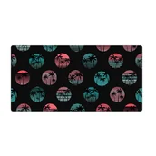 Podkładki na biurko - Podkładka ochronna na biurko Retro palmy 90x45 cm - miniaturka - grafika 1