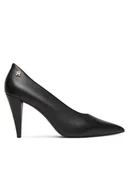 Czółenka - Tommy Hilfiger Czółenka Th Smooth Leather Pump FW0FW08960 Czarny - miniaturka - grafika 1