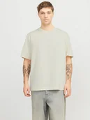 Koszulki męskie - Jack & Jones Koszulka w kolorze kremowym - miniaturka - grafika 1