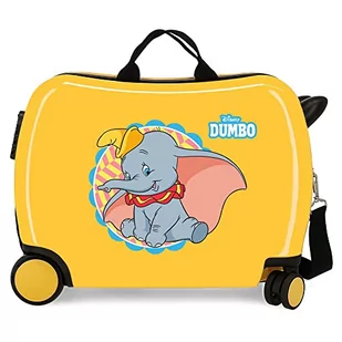 Disney Dumbo Walizka dla dzieci Ocre 50x39x20 cm Sztywne ABS Kombinacja Boczne 78L 1,8 kg 4 Koła Bagaż Ręczny, Żółty, walizka dziecięca - Walizki - miniaturka - grafika 1