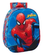 Plecaki szkolne i tornistry - Safta SPIDERMAN 3D plecak szkolny, wzór 3D, dostosowany do wózka, idealny dla dzieci w różnym wieku, wygodny i wszechstronny, jakość i wytrzymałość, 27 x 10 x 33 cm, Granatowy/czerwony, M, Casual - miniaturka - grafika 1