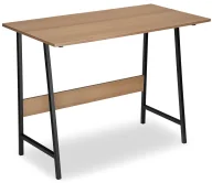 Biurka - Industrialne biurko z metalowym stelażem modern oak Lenora 6X - miniaturka - grafika 1