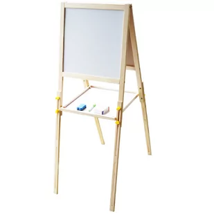 2w1 Dwustronna tablica magnetyczna kredowa drewniana duża - Zabawki interaktywne dla dzieci 2w1 Dwustronna tablica magnetyczna kredowa drewniana duża - Zabawki interaktywne dla dzieci - miniaturka - grafika 1
