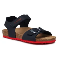 Sandały damskie - Geox Sandały J Ghita B. B J028LB 000EK C0735 S Navy/Red - miniaturka - grafika 1