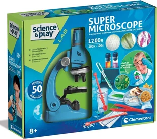 Clementoni TOY MICROSCOPE 75100BL - Zabawki interaktywne dla dzieci - miniaturka - grafika 1