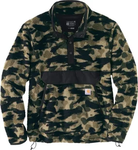 Carhartt Polar Carhartt Fleece Pullover Black Blind Duck - Bluzy męskie - miniaturka - grafika 1